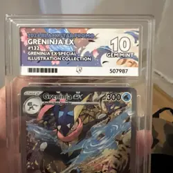 Pokemon TCG Black Star Promo Greninja EX SVP 132 ACE 10 - PERFECT SUB GRADES - Image 2