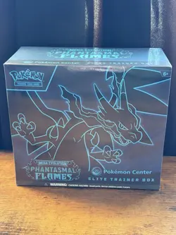 Pokemon TCG Phantasmal Flames Pokemon Center Exclusive Elite Trainer Box Sealed - Image 1