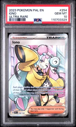 2023 POKEMON PAL EN PALDEA EVOLVED ULTRA RARE #254 IONO PSA 10 - Image 1