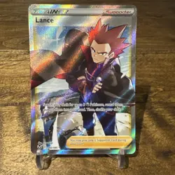 Pokemon Card TCG - Lance 192/195 - Silver Tempest - Full Art Ultra Rare - NM ⭐ - Image 1