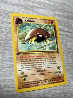 KABUTO Pokemon Card - WOTC - 1st Edition - Fossil - 50/62 - Near Mint NM - Image 3