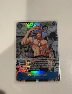 One Piece Card Game Carrying On His Will Portgas.D.Ace OP13-119 SEC Manga! - Image 3
