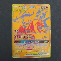 Reshiram and Charizard GX Premium Collection Gold Promo Card SM247 - Image 1