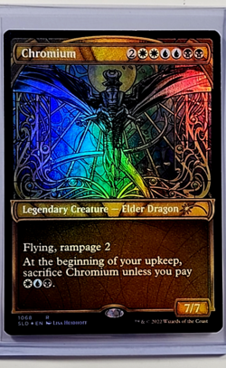 2022 MTG Magic the Gathering SLD Secret Lair Stained Glass Foil #1068 Chromium - Image 1