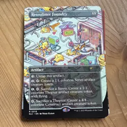 MTG Secret Lair, Encyclopedia of Magic, retrofitter foundry - Image 1