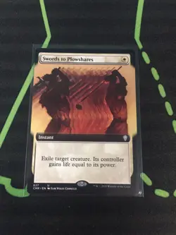 MTG Magic The Gathering Swords To Plowshares Ext. Art Commander - Image 1