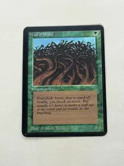 MTG Wall of Wood Alpha Magic the Gathering - Image 1