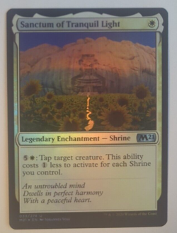 {1x} ~ Sanctum of Tranquil Light ~ *FOIL* NM MTG M21 Core Set 2021 *Startropic* - Image 1