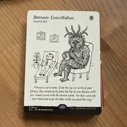 MTG Secret Lair, Encyclopedia of Magic, demonic consultation - Image 1