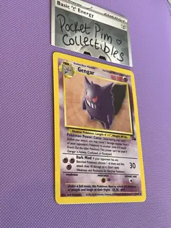 Gengar 5/62 Fossil 1999 Holo Pokemon TCG Card MP - Image 4
