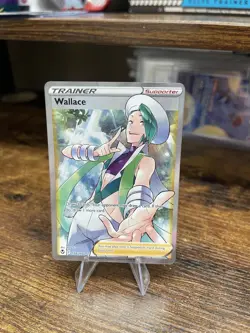 Pokemon TCG Wallace Full Art Trainer 194/195 Silver Tempest Ultra Rare-Near Mint - Image 1