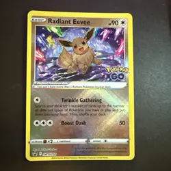 Radiant Eevee Pokemon Go TCG Black Star Promo SWSH230 - Image 1