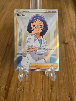 Doctor 190/198 Pokemon Chilling Reign Sword & Shield Full Art Ultra Rare Holo NM - Image 1