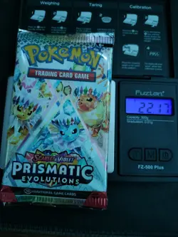 VERY HEAVY! GOD PACKUUU 22.17g Prismatic Evolutions Pokemon TCG Booster (SEALED) - Image 1