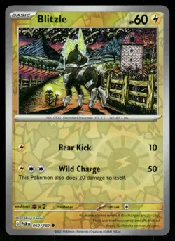 2023 Scarlet & Violet Series - Paradox Rift Blitzle Common #62 - Image 1