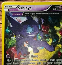 Pokemon SABLEYE XY92 Holo Cosmos BLACK STAR PROMOS Pokemon TCG (MP) FULL ART - Image 2