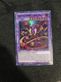 Starving Venom Fusion Dragon - FIGA 1st ED Super Rare NM Yugioh - Image 1