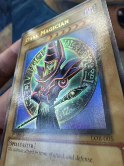 Legend Of Blue Eyes Dark Magician 1st Edition LOB-005 Glossy NA English ??LP?? - Image 4