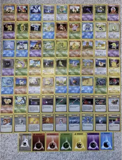 WOTC Pokemon Cards Base Set CompleteCommon/Uncommon Set 70 Cards /102 - Image 1