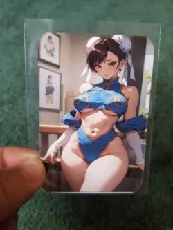 CHUN LI STREET FIGHTER WAIFU ANIME CARD - Image 1