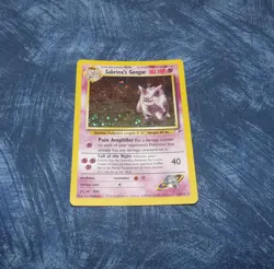 Pokemon Sabrina's Gengar 14/132 card TCG Holo Gym Heroes CCG WOTC - Image 1