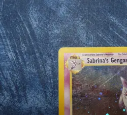 Pokemon Sabrina's Gengar 14/132 card TCG Holo Gym Heroes CCG WOTC - Image 4