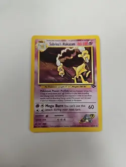 Pokemon Alakazam Sabrina's 16/132 Holographic Rare Gym Challenge TCG Card - Image 1
