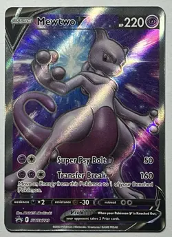 Mewtwo V SWSH229 (NM) Alt Art Sword & Shield: Black Star Promo 2022 Pokemon Card - Image 1