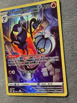 Chandelure TG04/TG30 Trainer Gallery Full Art Rare Holo Pokemon Card Lost Origin - Image 3