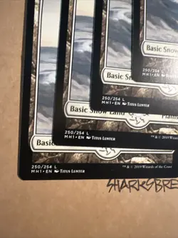 MTG Snow-Covered Plains X4 MH1 250/254 L NM Regular Playset - Image 4