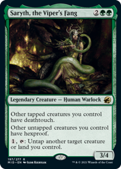 1x Saryth, the Viper's Fang NM-Mint, English Innistrad: Midnight Hunt MTG Magic - Image 1
