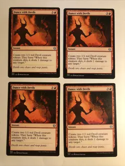 4x Mtg Jumpstart Dance With Devils NM/M Magic The Gathering - Image 1