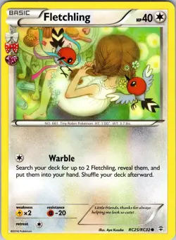 Fletchling RC25/RC32 Generations: Radiant Collection Pokemon TCG NM - Image 1