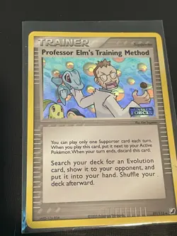Inverted Holo Error Professor Elm's Training Method MP Pokemon Unseen Forces - Image 1