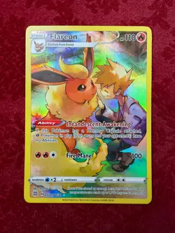 Pokemon TCG Flareon Full Art TG01/TG30, Brilliant Stars (NM) - Image 1