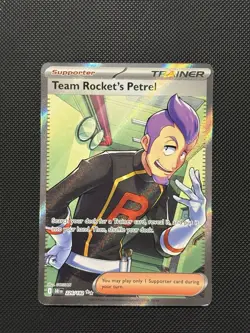 Pokemon Destined Rivals - Team Rocket’s Petrel - 226/182 - Full Art - NM/LP - Image 2