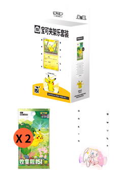 Pokemon S-Chinese Collect 151 Journey Booster Pack Poke Clip Fun Display Set - Image 1