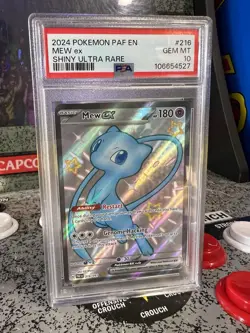 2024 Pokemon PAF EN TCG Mew ex 216/091 Scarlet & Violet Shiny Ultra Rare PSA 10 - Image 4