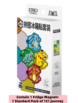 Pokemon Fridge Magnet Set Contain 151 Journey Pack Simplified Chinese - Image 1