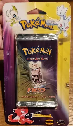 Pokemon Neo Destiny Booster Pack, Noctowl Artwork, New, Sealed - Image 1