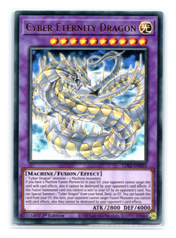 Cyber Eternity Dragon (PURPLE) - LDS2-EN033 - Ultra Rare 1st Edition Yugioh EURO - Image 1