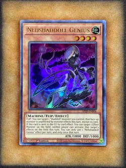 Yugioh Nehshaddoll Genius GFTP-EN006 Ultra Rare 1st Ed MP - Image 1