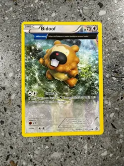 Pokemon TCG Cards Bidoof 117/160 Primal Clash Full Art NM - Image 1