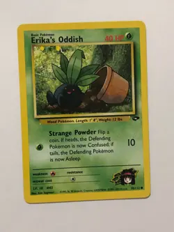 Pokemon Card Gym Challenge Erika's Oddish 70/132 Near Mint - Image 1