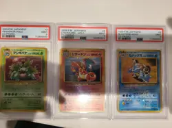 Japanese Pokemon Card CD Promo PSA 9 Starters set Charizard Blastoise Venusaur - Image 1