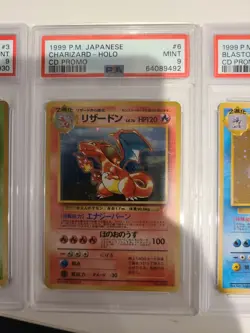 Japanese Pokemon Card CD Promo PSA 9 Starters set Charizard Blastoise Venusaur - Image 2