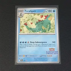 Feraligatr SVP213 Illustration Contest 2024 Scarlet & Violet Promo Pokemon Card - Image 1