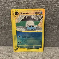 Pokemon Card Omanyte Skyridge Reverse Holo 41/144 - Image 1