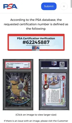 1999 TOPPS POKEMON TV BLASTOISE #9 FOIL CARD PSA 10 GEM MINT RARE - LOW POP, 30! - Image 2