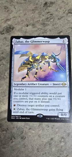 Zabaz, the Glimmerwasp Modern Horizons 2 Regular Rare MTG NM - Image 1